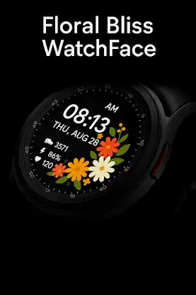 Floral Bliss Watch Face screenshot 6