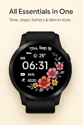 Floral Romance WatchFace screenshot 2