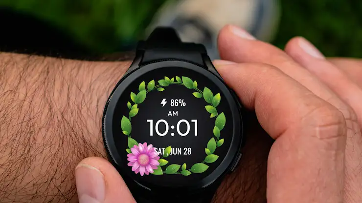 Floral WatchFace - FLOR-02 screenshot 1