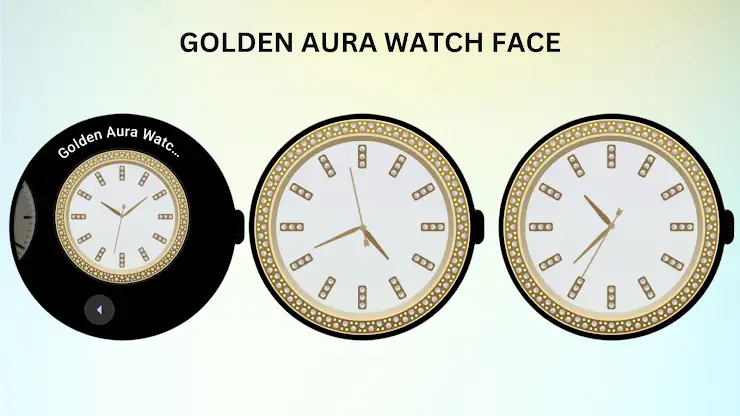 Golden Aura Watch Face screenshot 3