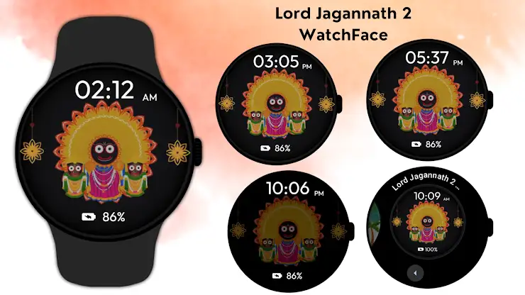 Lord Jagannath 2 Watch Face screenshot 6