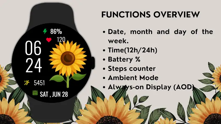 Ladies Flower Bloom WatchFace screenshot 5