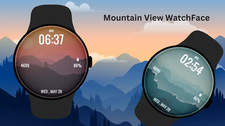 Mountain View WatchFace screenshot 2