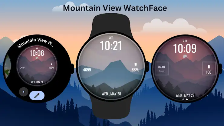 Mountain View WatchFace screenshot 3