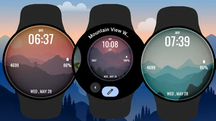 Mountain View WatchFace screenshot 4
