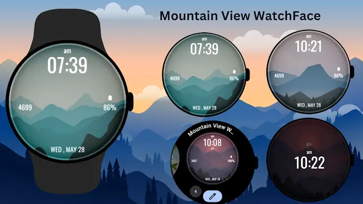 Mountain View WatchFace screenshot 7
