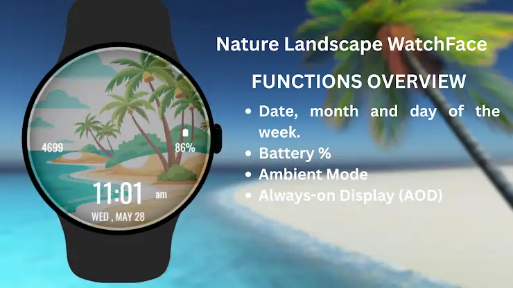 Nature Landscape WatchFace screenshot 6