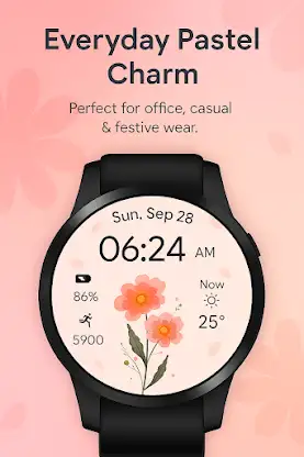 Pastel Bloom WatchFace screenshot 6