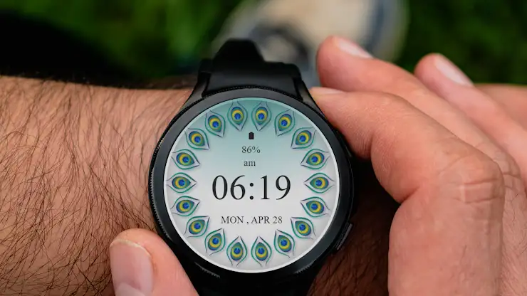Peacock Feather Watch Face screenshot 1