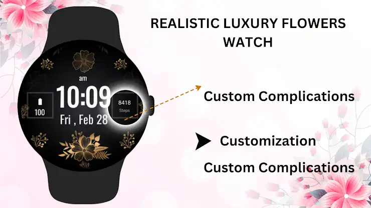 Realistic Luxury Flowers Watch screenshot 4