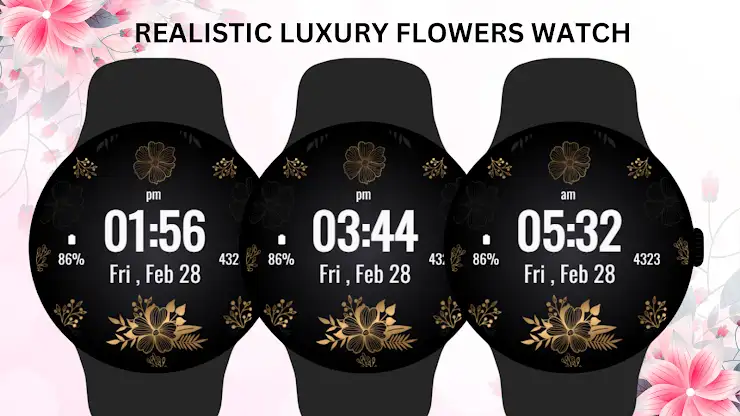Realistic Luxury Flowers Watch screenshot 7