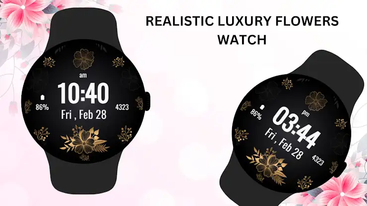 Realistic Luxury Flowers Watch screenshot 2