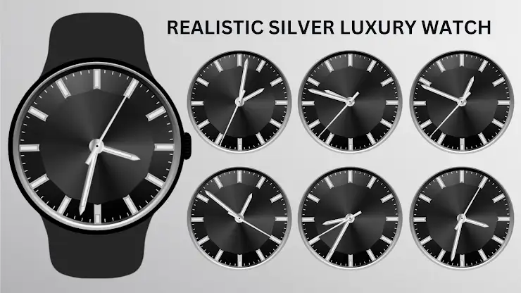 Realistic Silver Luxury Watch screenshot 6
