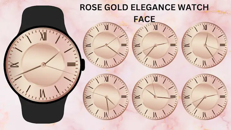 Rose Gold Elegance Watch Face screenshot 6