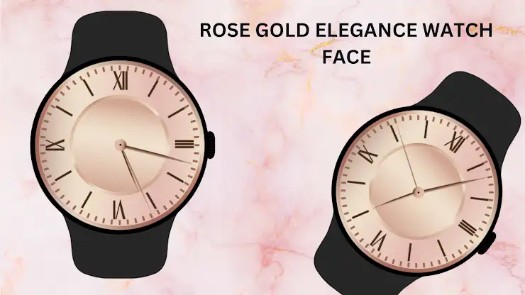 Rose Gold Elegance Watch Face screenshot 2