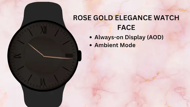 Rose Gold Elegance Watch Face screenshot 8