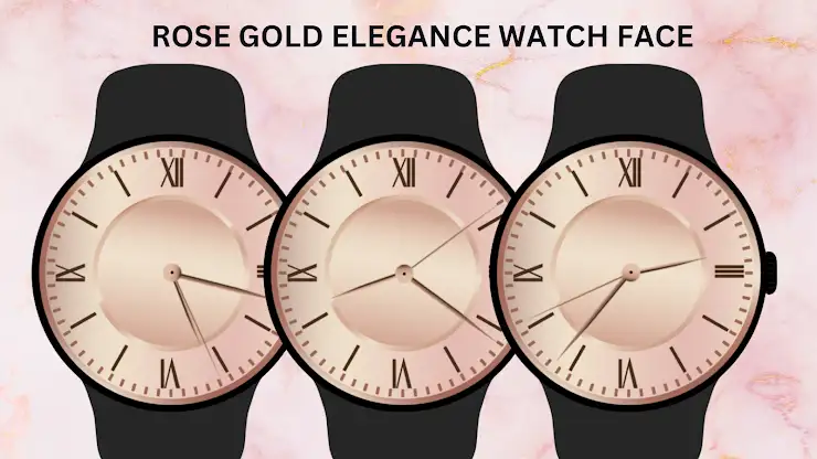Rose Gold Elegance Watch Face screenshot 7