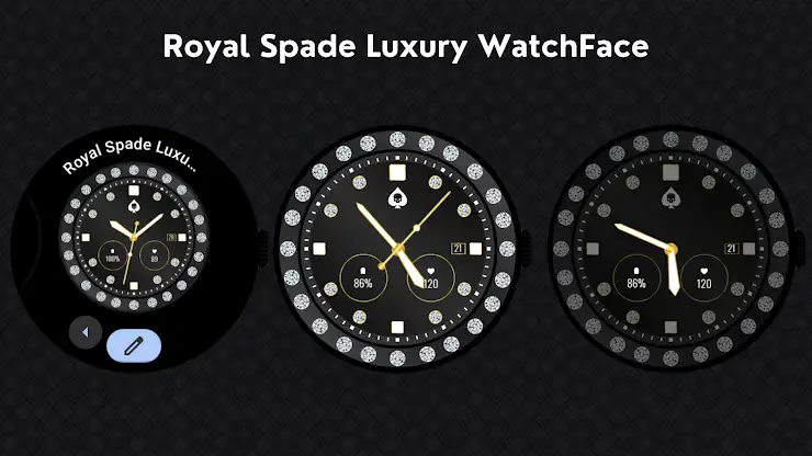 Royal Spade Luxury WatchFace screenshot 3