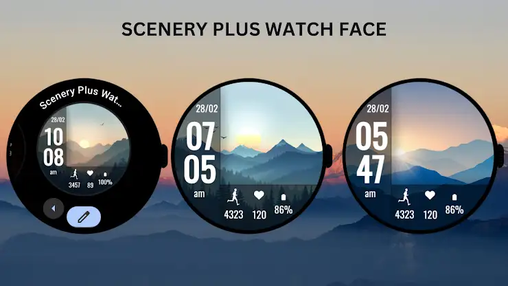 Scenery Plus Watch Face screenshot 3