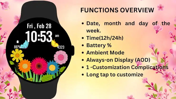 Flowers Spring Summer Watch 2 screenshot 5
