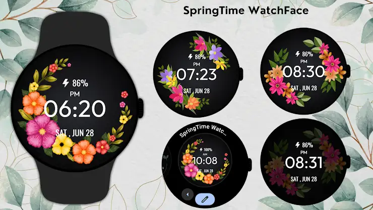 SpringTime WatchFace screenshot 6