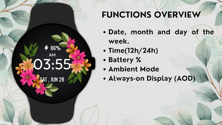 SpringTime WatchFace screenshot 5