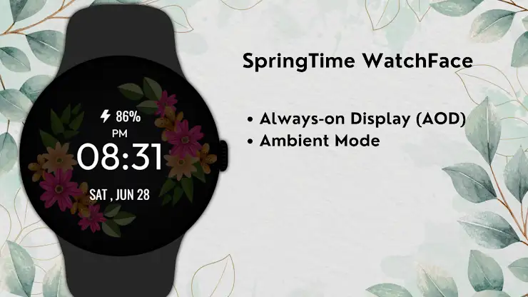 SpringTime WatchFace screenshot 7