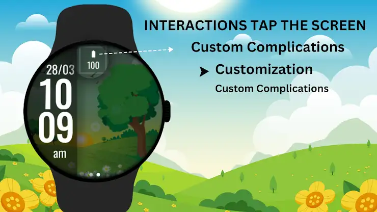 Spring Sunrise Digital Watch screenshot 5