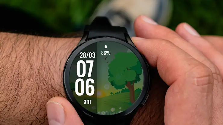 Spring Sunrise Digital Watch screenshot 1