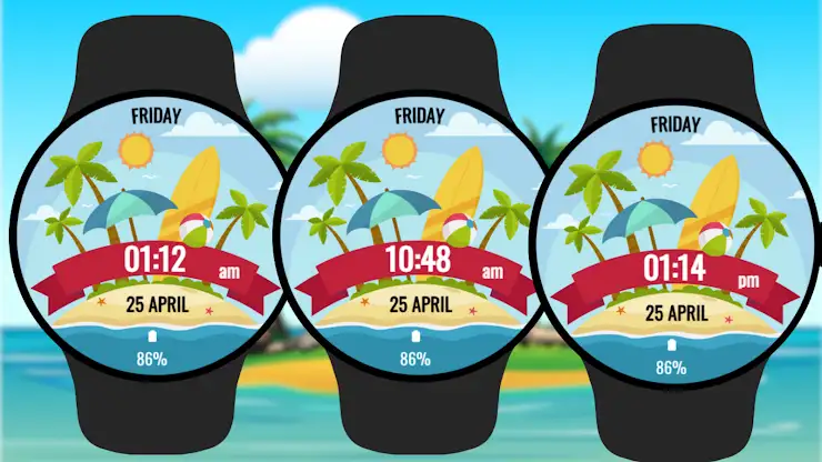 Summer Island Time Watch screenshot 4