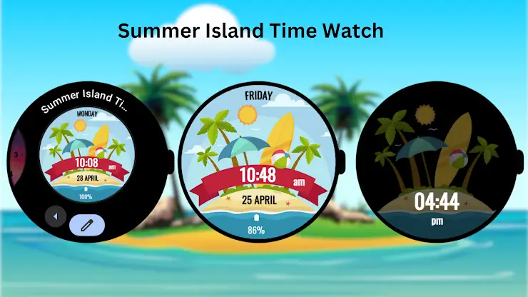 Summer Island Time Watch screenshot 3