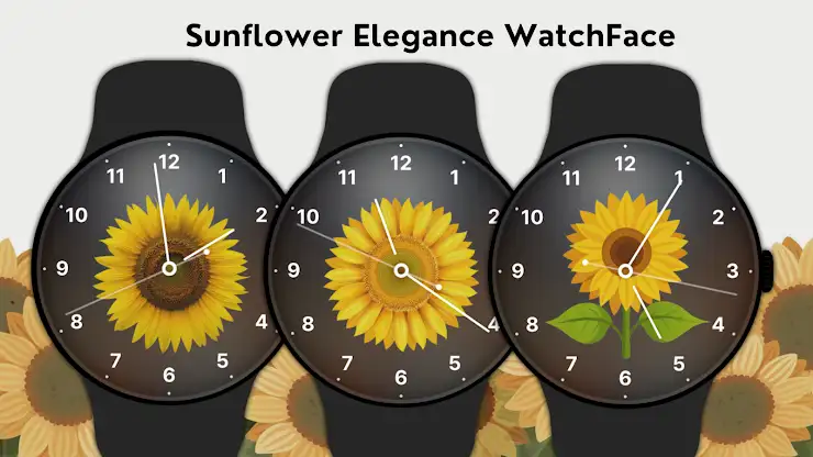 Sunflower Elegance WatchFace screenshot 4