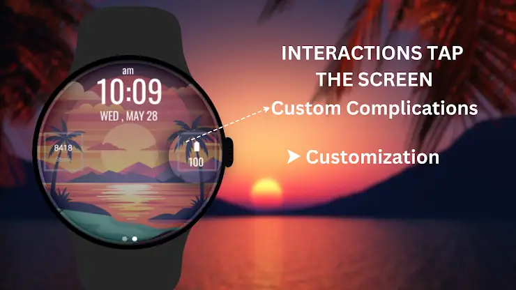 Sunset Vibes WatchFace screenshot 5