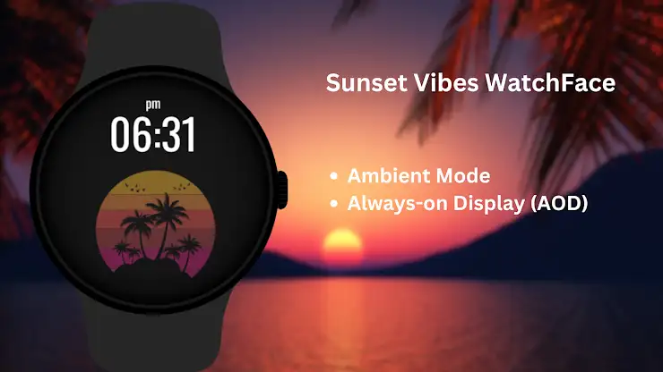 Sunset Vibes WatchFace screenshot 8