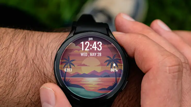Sunset Vibes WatchFace screenshot 1