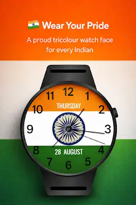 Tiranga Pride WatchFace screenshot 8