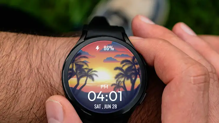 Tropical Sunset BeachWatchFace screenshot 1