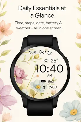 Wildflower WatchFace screenshot 2