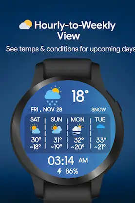 Weather Forecast for Wear OS screenshot 2
