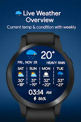 Weather Forecast for Wear OS screenshot 1
