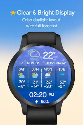 Weather Forecast for Wear OS screenshot 8