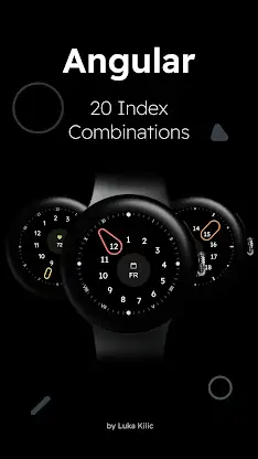 Angular - Minimal Watch Face screenshot 3