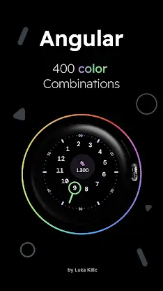 Angular - Minimal Watch Face screenshot 2