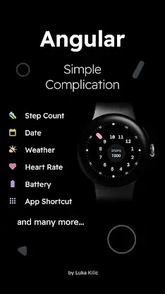 Angular - Minimal Watch Face screenshot 5