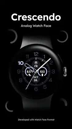 Crescendo - Analog Watch Face screenshot 1
