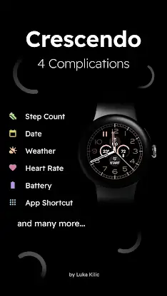 Crescendo - Analog Watch Face screenshot 5