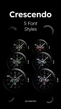 Crescendo - Analog Watch Face screenshot 3