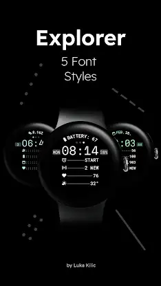 Explorer - Digital Watch Face screenshot 3
