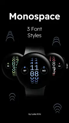 Monospace - Digital Watch Face screenshot 3