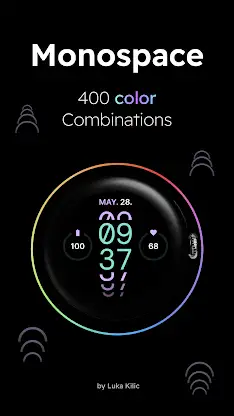 Monospace - Digital Watch Face screenshot 2
